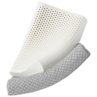 百丽丝 水星家纺 乳胶枕 A类泰国天然乳胶枕头 中枕8-10cm