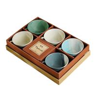 美浓烧（Mino Yaki）日本咖啡杯子古伊万里精致设计感小众下午茶陶瓷餐具 岁月流金咖啡杯三件套