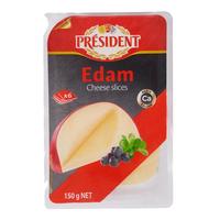 总统 PRÉSIDENT荷兰红波原制奶酪片150g一盒  天然原制奶酪