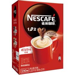 雀巢 速溶咖啡 1+2原味 1350g 90条