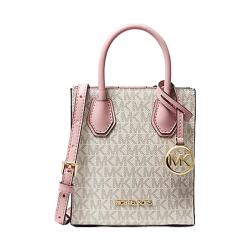 MICHAEL KORS MERCER系列 女士手提包 35T1GM9C0I640 香草白/浅粉 超小号