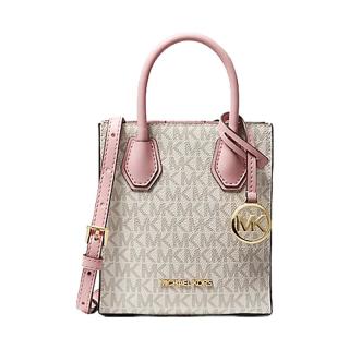 MICHAEL KORS MERCER系列 女士手提包 35T1GM9C0I640 香草白/浅粉 超小号
