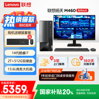 联想 Lenovo 扬天M460 商用办公台式电脑主机(酷睿14代i7-14700 16G 2T+512G)23.8英寸 20%