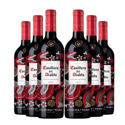 红魔鬼 葡萄酒 智利原瓶进口红酒  750ml *6赤霞珠整箱