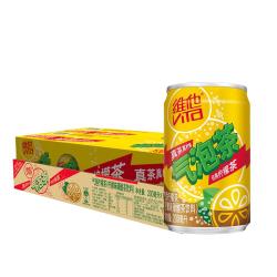 维他 奶维他气泡柠檬味碳酸茶饮料200ml*12罐