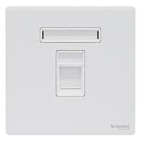 Schneider Electric 施耐德电气 珍铂系列 六类电脑插座 丝绒白