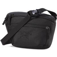 始祖鸟（ARC'TERYX）MANTIS 1 WAIST PACK 男女同款腰包刺绣鸟标斜挎包 BLACK II