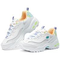 斯凯奇(Skechers)运动鞋女复古百搭厚底休闲鞋150232 白色/荧光薄荷色/WMN 37
