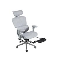 优兰森人体工学椅9D扶手办公椅家用电脑椅可躺电竞椅坐深可调久坐不累 T606云灰可躺-钢制脚-【带搁脚】