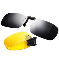 谷戈 阳镜偏光墨镜夹片近视男女驾驶夜视折叠眼镜开车 灰片拍下就送夜视镜