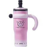 BABLOV圣诞保温杯女士大容量 316不锈钢茶水分离吸管水杯1250ml