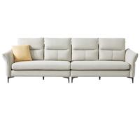 QuanU 全友 102679C 科技布沙发 左2+右2+脚凳 浅米灰