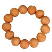 今夕凤眼菩提手串佛珠尼泊尔原籽眼正红黄皮菩提子男女文玩手串手链 凤眼 17-18mm