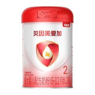 BEINGMATE 贝因美 爱加系列 较大婴儿奶粉 国产版 2段 800g