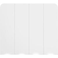 Schneider Electric 施耐德电气 AvatarOn绎尚系列 E8334L2LED_WE_C1 86型开关 四开双控 镜瓷白 LED款