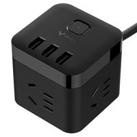 BULL 公牛 GN-U303H 魔方插排 黑色 3m 有线款