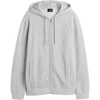 H&M 2024秋季男装女装休闲百搭简约标准版型拉链连帽衫0852614