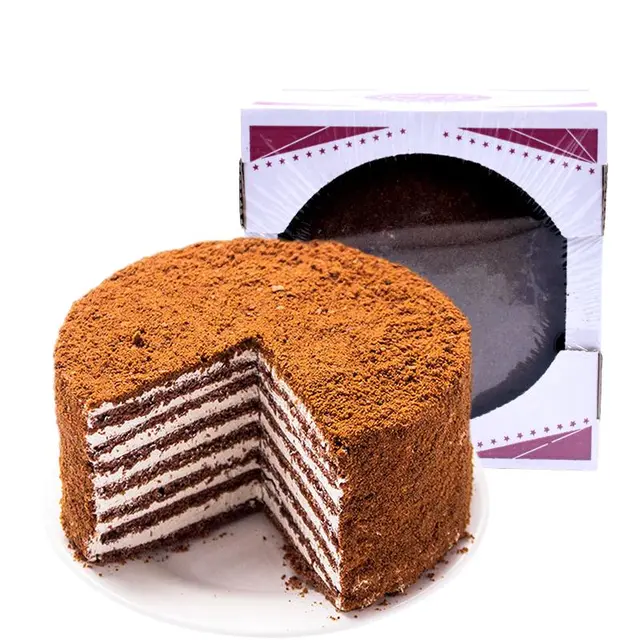 耶撒雅尼俄罗斯进口提拉米苏千层蛋糕点心脏脏包巧克力甜点网红零食品 双山巧克力味提拉米苏500g
