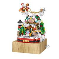 LOZ 俐智 1238 圣诞屋音乐盒