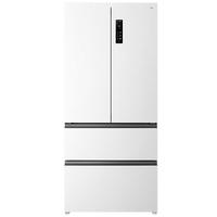 TCL 536升T9法式四门超薄零嵌入式冰箱白色 底部散热 杀菌除味双循环 一级能效家用电冰箱R536T9-DQ