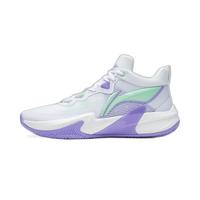 LI-NING 李宁 轻速 1.0 男子篮球鞋 ABAS041-1 标准白/荧光粉绿 45