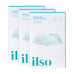 ilso 进口鼻贴膜去黑头贴 吸黑头导出液收缩毛孔去粉刺深层清洁男女3盒