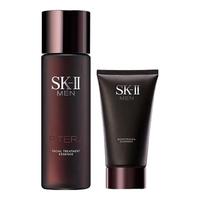 SK-II 男士神仙水230ml+氨基酸洗面奶120g护肤品套装化妆品sk2生日礼物