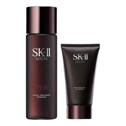 SK-II 男士神仙水230ml+氨基酸洗面奶120g护肤品套装化妆品sk2生日礼物