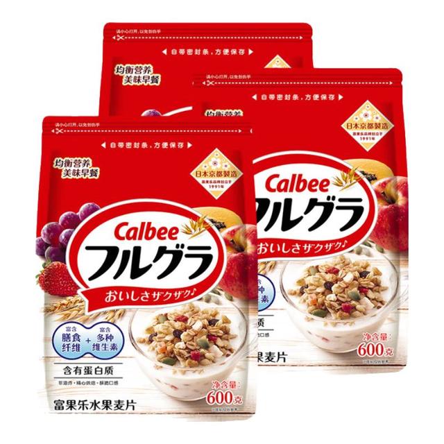 卡乐比 即食燕麦片冷泡 原味水果麦片1.8kg 进口非油炸 营养早餐代餐零食