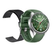 OnePlus 一加 一加手表 2 eSIM智能手表 46mm 星云绿铝合金表壳 黑色CangHua硅胶磁吸表带 (北斗、GPS、血氧)