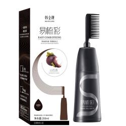 韩金靓 易梳彩染发露 #13号深棕色 200ml