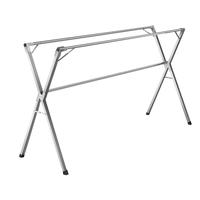 全品屋 晾衣架落地可折叠晾衣杆室内外阳台凉晒被子衣架家用不锈钢免安装 标准款1.6m可伸缩