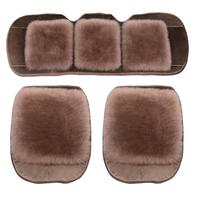 CEYOYO 车优友 澳洲纯羊毛汽车坐垫羊毛垫冬季保暖毛绒座垫单片后排座椅冬天棉垫 咖啡色