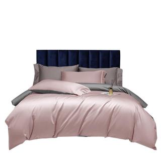 AIDLI 帛 长绒棉床品四件套 豆沙粉 200*230cm 床单款