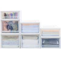 IRIS 爱丽思 收纳箱可叠加塑料抽屉式收纳箱储物箱内衣收纳盒 30L 白色BC-200D