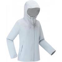 迪卡侬户外女秋冬防风防水夹克风衣MH150白-5114381 云纱蓝