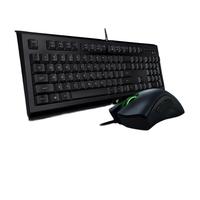 RAZER 雷蛇 萨诺狼蛛 键盘+蝰蛇2000 鼠标 有线键鼠套装 黑色