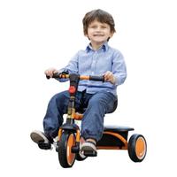 新品英国Babyjoey儿童三轮脚踏车宝宝折叠1-3-5岁自行车轻便童车 热力橙