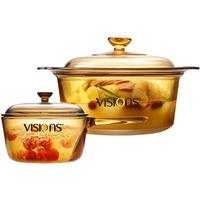 VISIONS 康宁 VSD-35+VSP-15 锅具2件套(玻璃、琥珀色)