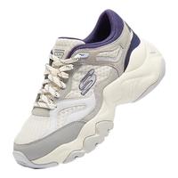 斯凯奇Skechers女鞋透气轻便潮流熊猫鞋子时尚老爹鞋12958 灰色/海军蓝色/GYNV 38