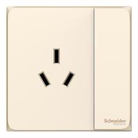 Schneider Electric 施耐德电气 皓呈系列 A3T15_16S_WG_C1 一开三孔16A插座 珍珠金