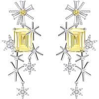 HEFANG Jewelry 何方珠宝 Snowflake晓雪雪花系列 HFJ1253499400 霏雪925银耳环