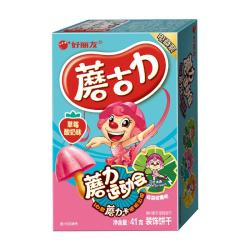 好丽友 蘑古力 装饰饼干 草莓酸奶味 41g