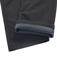 阿珂姆户外软壳裤防风防雨冲锋裤软壳秋冬加绒保暖休闲裤 黑色 2XL