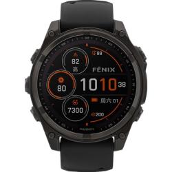 佳明 fenix 8 solar太阳能全能户外运动手表 47mm 精英黑
