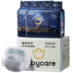 babycare 皇室狮子王国弱酸纸尿裤加量装M84片(6-11kg)婴儿尿不湿透气亲肤