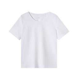 京东京造 短袖T恤女5A抗菌春夏修身显瘦女装抑菌防汗 -白色 L -白色