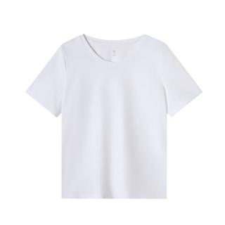 京东京造 短袖T恤女5A抗菌春夏修身显瘦女装抑菌防汗 -白色 L -白色