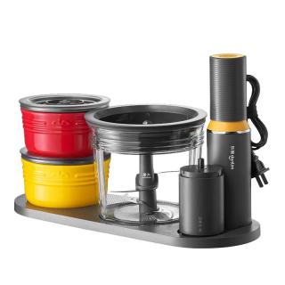 东菱 绞肉机家用备餐佐料理棒多功能辅食真空收纳保鲜大功率搅拌电动碎肉馅DL-5029 钛金灰 1.6L