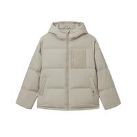 Levi's李维斯24秋季男士简约休闲经典连帽领御寒羽绒服外套 卡其色 XL